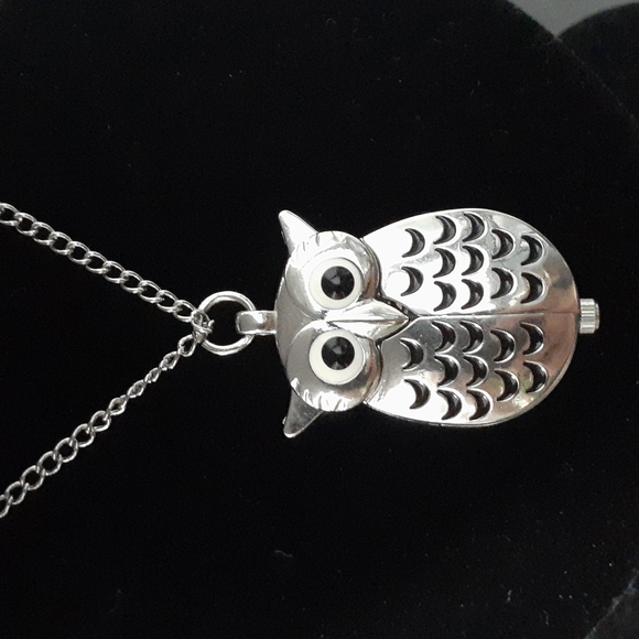 Charming Charlie Jewelry - 🟢 SALE Charming Charlie Silver Tone Owl Watch Pendant